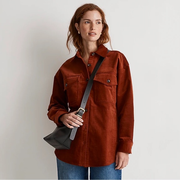 NEW Madewell Corduroy Twill Oversized Jacket - Picture 7 of 7